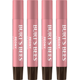 Burt's Bees front packaging showing Peony shimmer tint and four sticks, great gift
