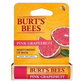 Burt's Bees pink grapefruit balm open cap showing smooth balm surface for easy application