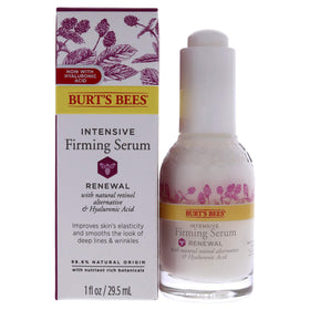 Burt's Bees front packaging showing renewal serum for firmer skin