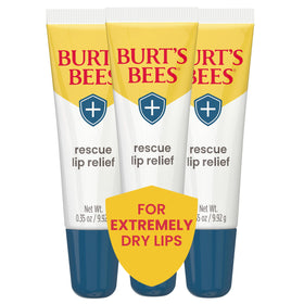 Burt's Bees front packaging showing Rescue Lip Relief for quick identification