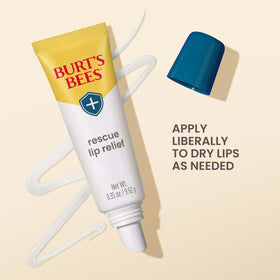 Burt's Bees open cap with product being dispensed for targeted application benefit