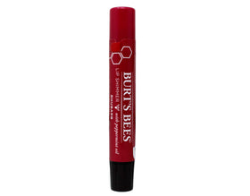 Burt's Bees rhubarb texture close-up highlighting smooth balm for soft lips