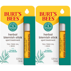 Burt's Bees front packaging showing the roller stick and two-pack convenience
