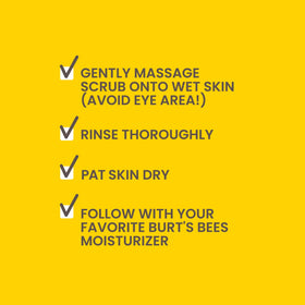 Burt's Bees scrub applied on hand demonstrating smooth application