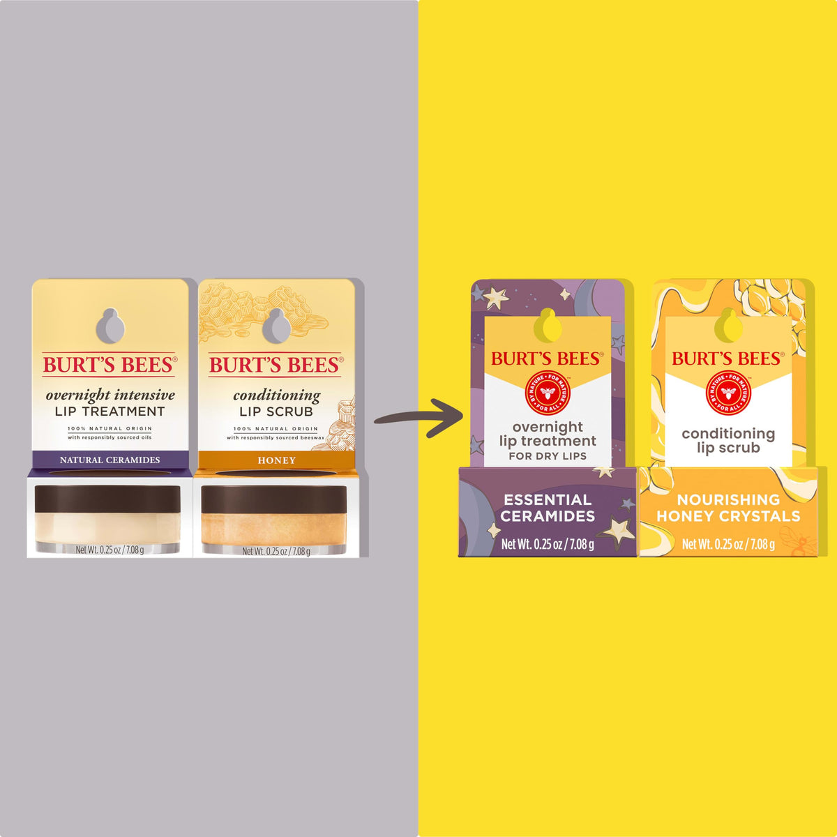 Burt's Bees scrub texture close-up highlighting gentle exfoliation