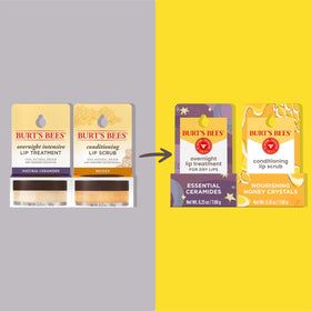 Burt's Bees scrub texture close-up highlighting gentle exfoliation