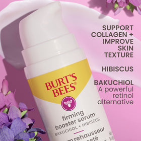 Burt's Bees applying serum to cheek demonstrating easy application and immediate absorption