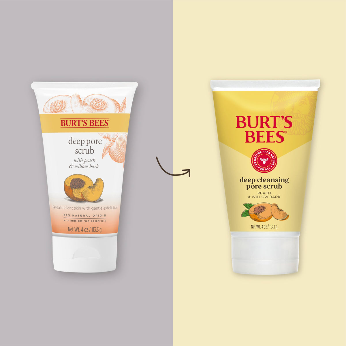 Burt's Bees tube cap close-up highlighting easy-open dispensing