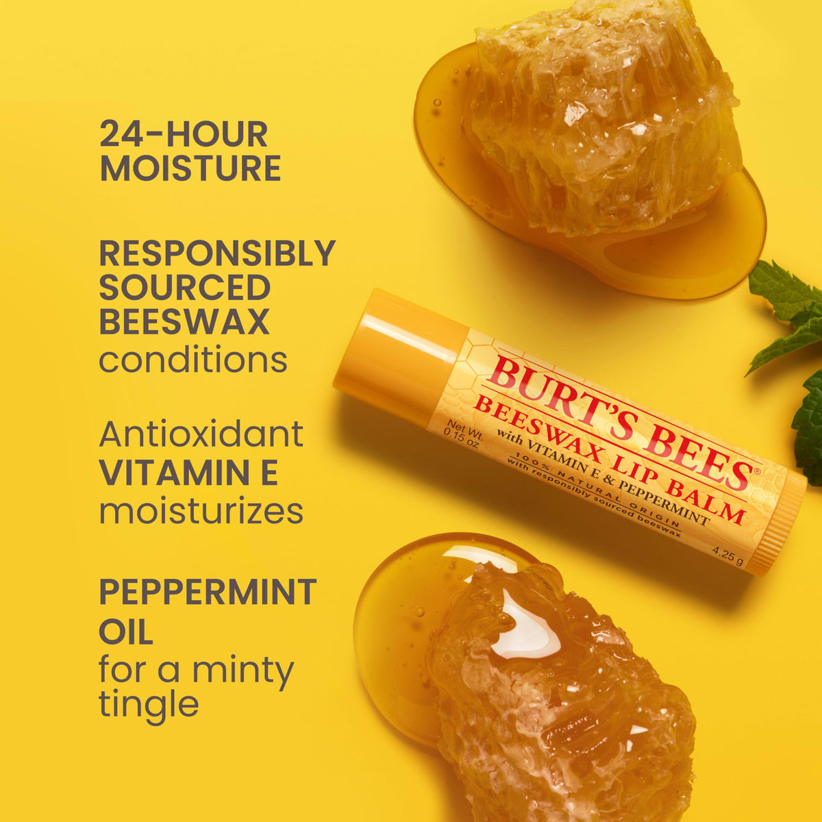 Burt's Bees Ultra Conditioning tube close-up highlighting creamy texture and deep hydration