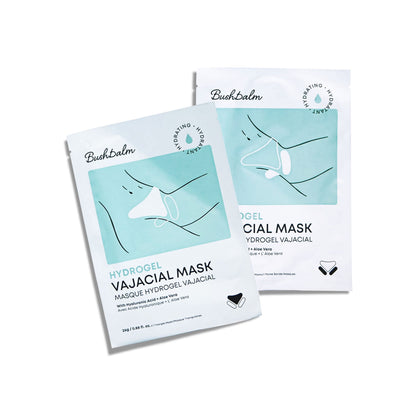 Bushbalm front packaging showing product name and benefits for post-wax relief