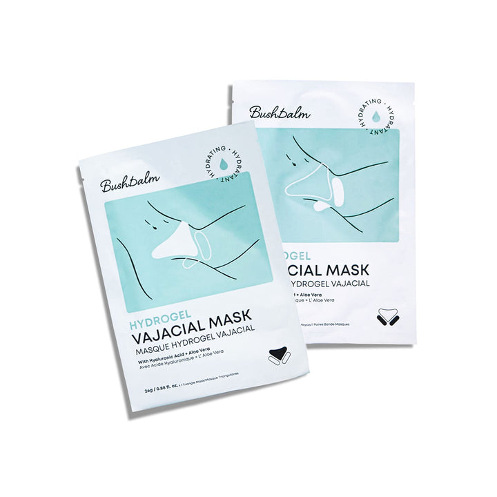 Bushbalm front packaging showing product name and benefits for post-wax relief