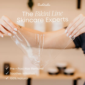 Bushbalm mask being unfolded to show easy application steps and user-friendly design