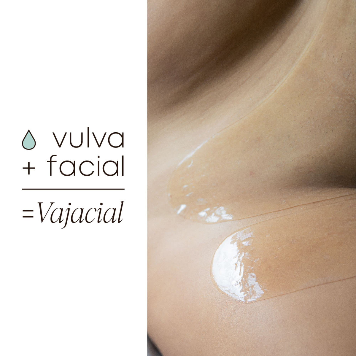 Bushbalm mask beside hand to show scale and single-use portion size