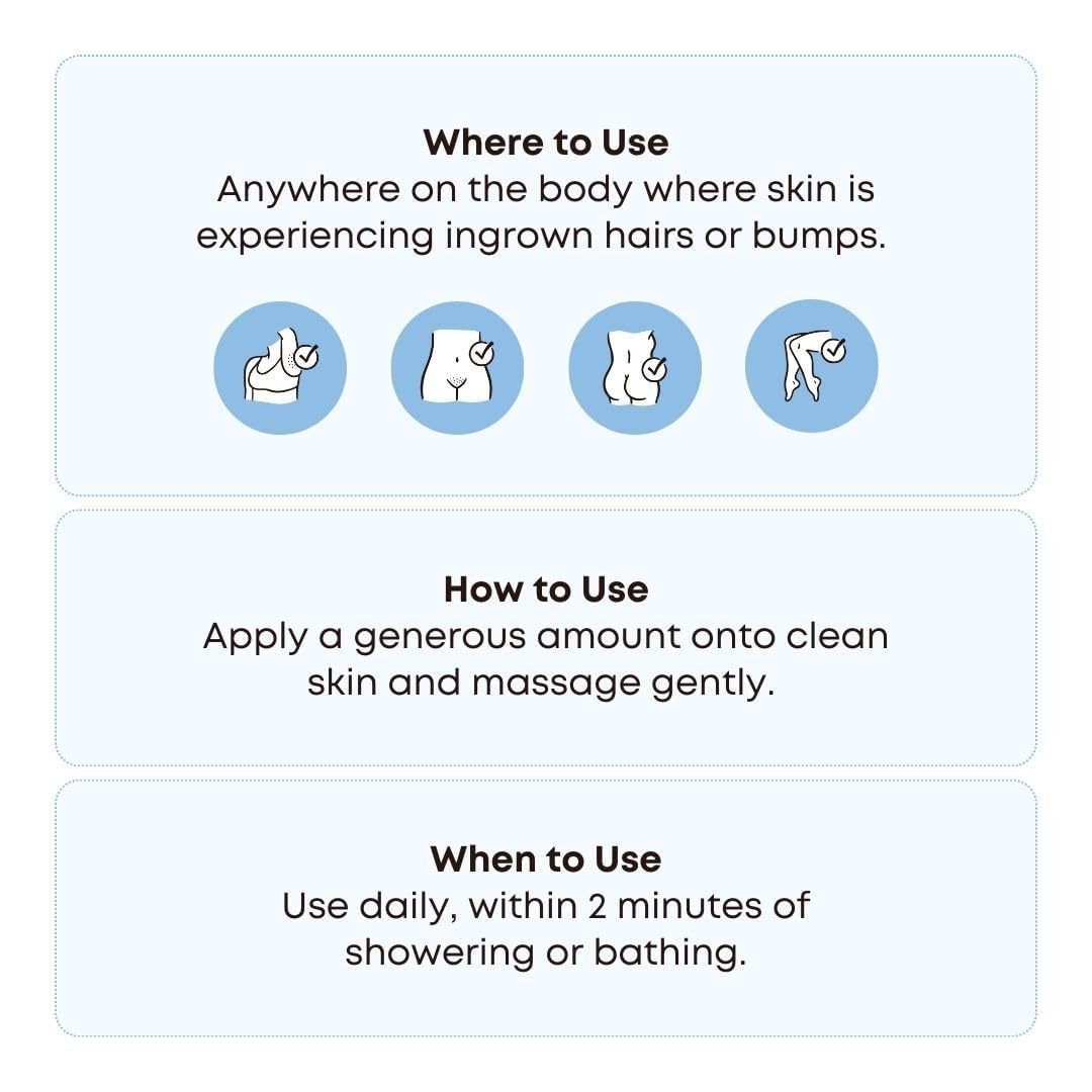 Applying Bushbalm oil to hand demonstrating calming benefit after shaving