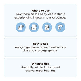 Applying Bushbalm oil to hand demonstrating calming benefit after shaving