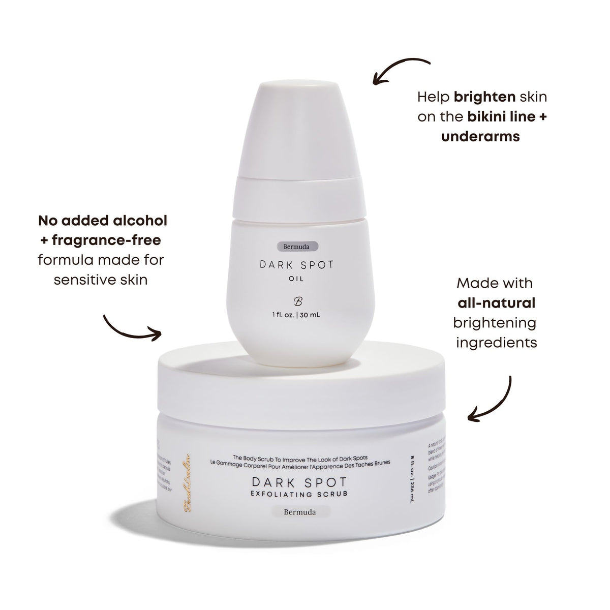 Bushbalm Radiant Reset pad close-up showing exfoliating texture and gentle formula