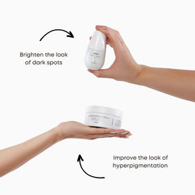 Bushbalm two-step routine displayed in bathroom, suggests an easy daily ritual