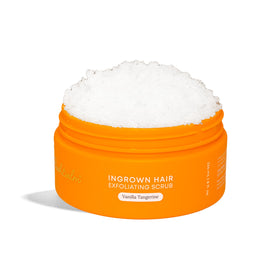 Bushbalm jar front view showing Vanilla Tangerine label and benefits