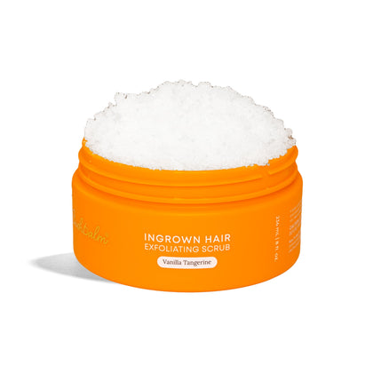 Bushbalm jar front view showing Vanilla Tangerine label and benefits