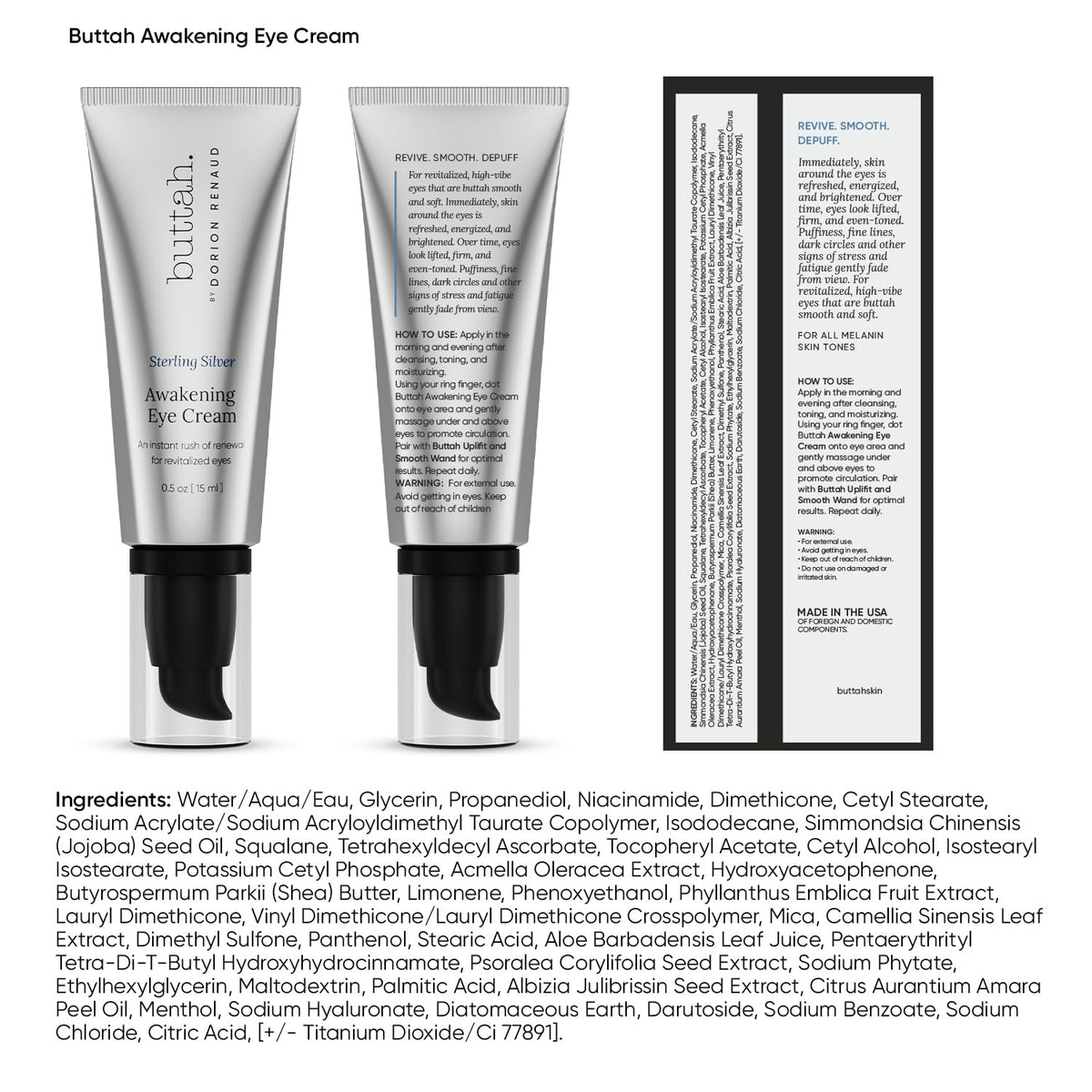 buttah. creamy texture close-up demonstrating lightweight absorption benefits