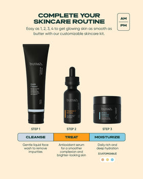 buttah label closeup showing key ingredients like hyaluronic acid for barrier support