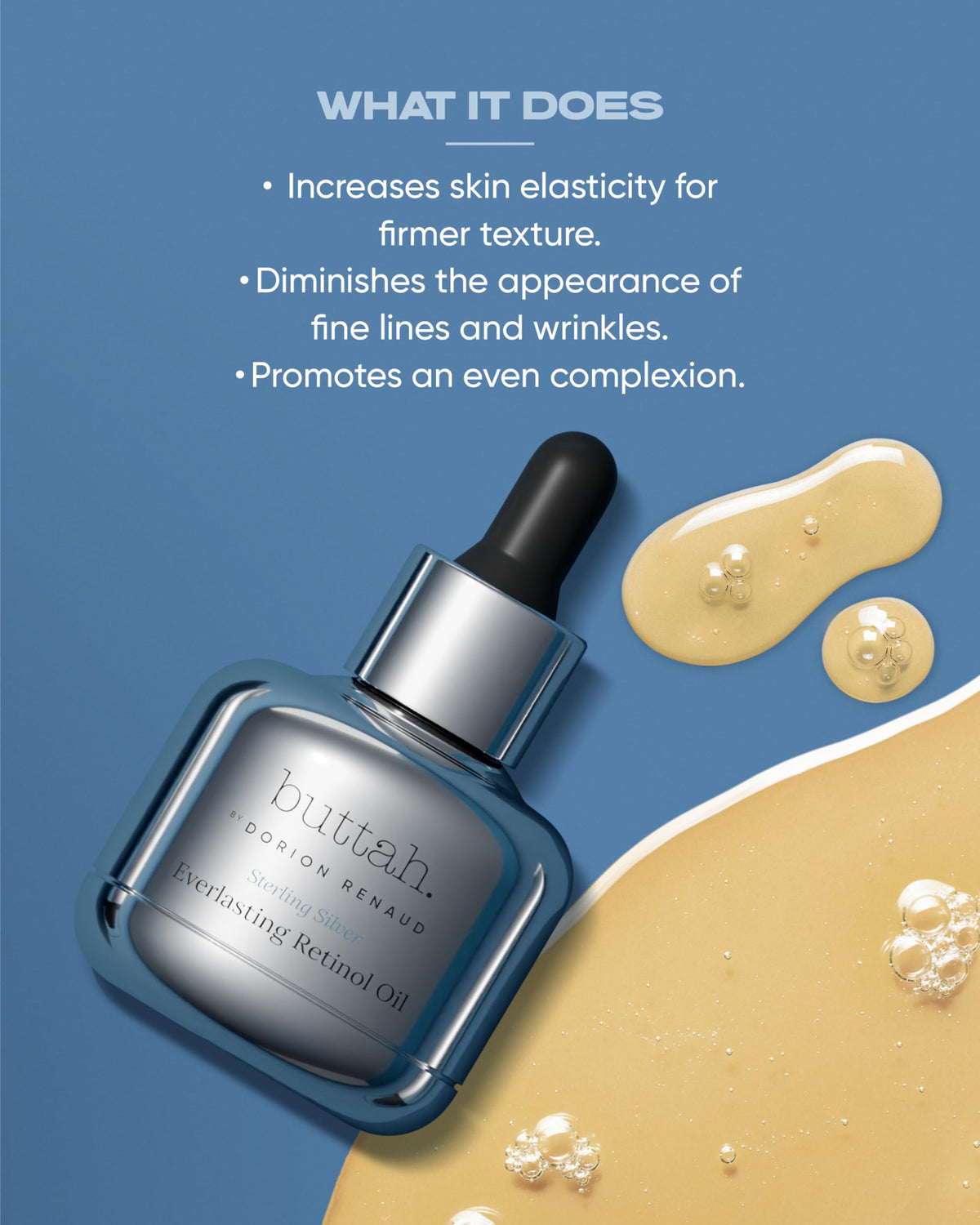 buttah. texture on hand illustrating lightweight absorbent finish benefit