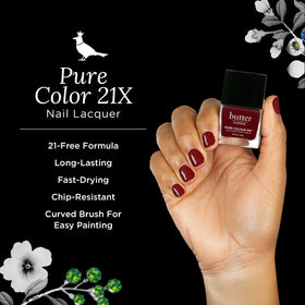 butter LONDON brush stroke detail displaying smooth application and high pigment