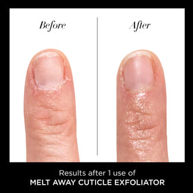 butter LONDON before and after cuticle edges for cleaner nails