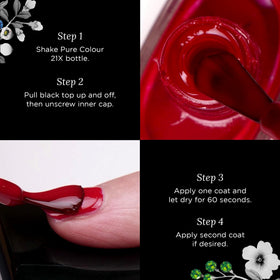 butter LONDON color swatch on nail wheel displaying Her Majesty's Red opacity benefit
