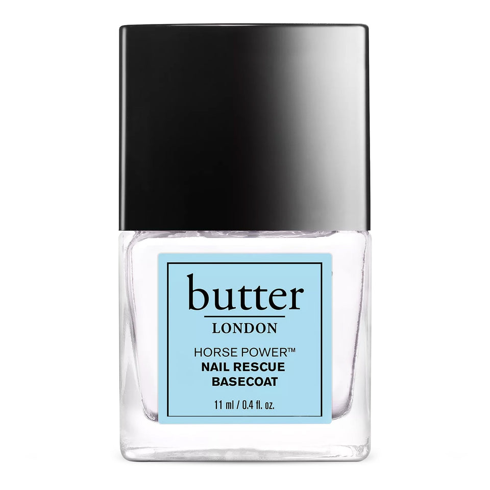 butter LONDON front packaging showing Horse Power basecoat and benefits