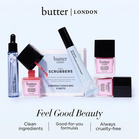 butter LONDON product on vanity styled scene showing everyday polished look benefit