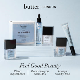 butter LONDON lifestyle shot of finished manicure showing conditioned cuticles