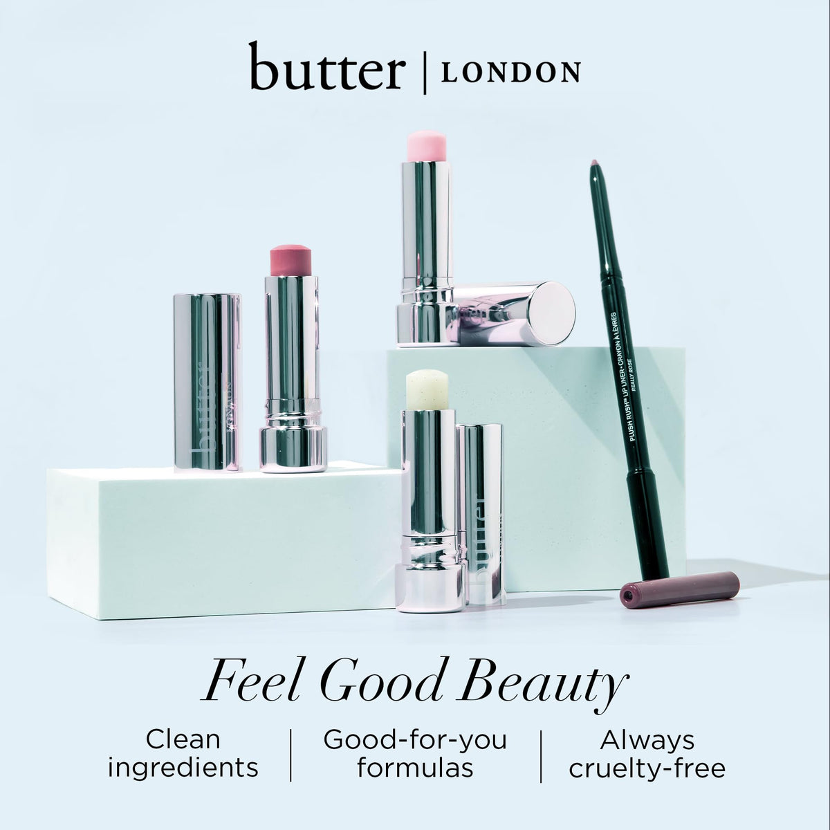 butter LONDON lifestyle on bathroom vanity conveying indulgent self-care
