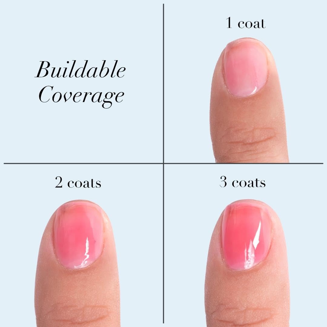 butter LONDON applying Jelly Preserve to nails demonstrating treatment and color boost