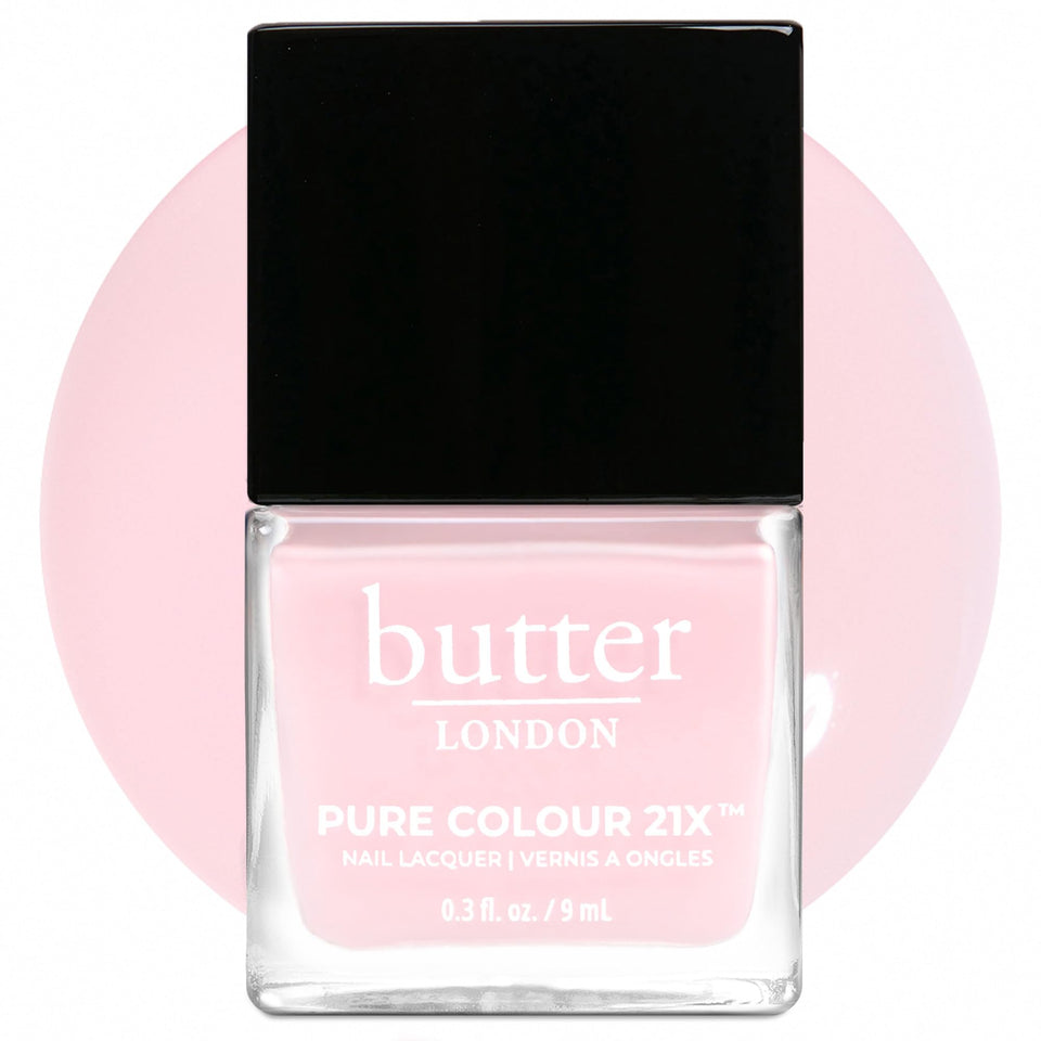 butter LONDON bottle front view showing Posh Petal and quick-dry benefit