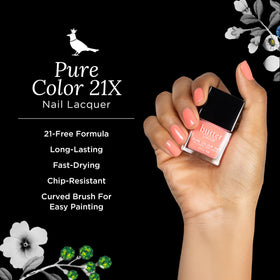 butter LONDON brush painting a smooth stroke highlighting fast-dry benefit