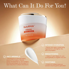 ButyBNW close-up cream texture demonstrating fast-absorbing hydration