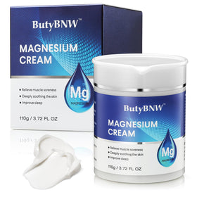ButyBNW front packaging showing cooling magnesium cream and calming design