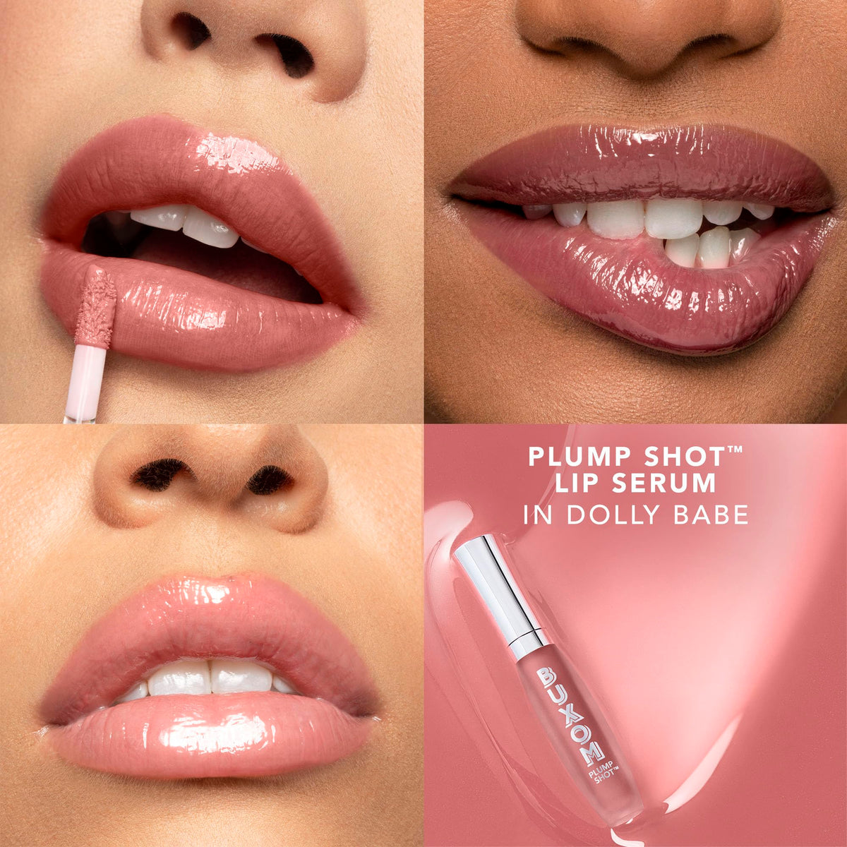 Buxom wand applicator close-up demonstrating precise, easy application benefit