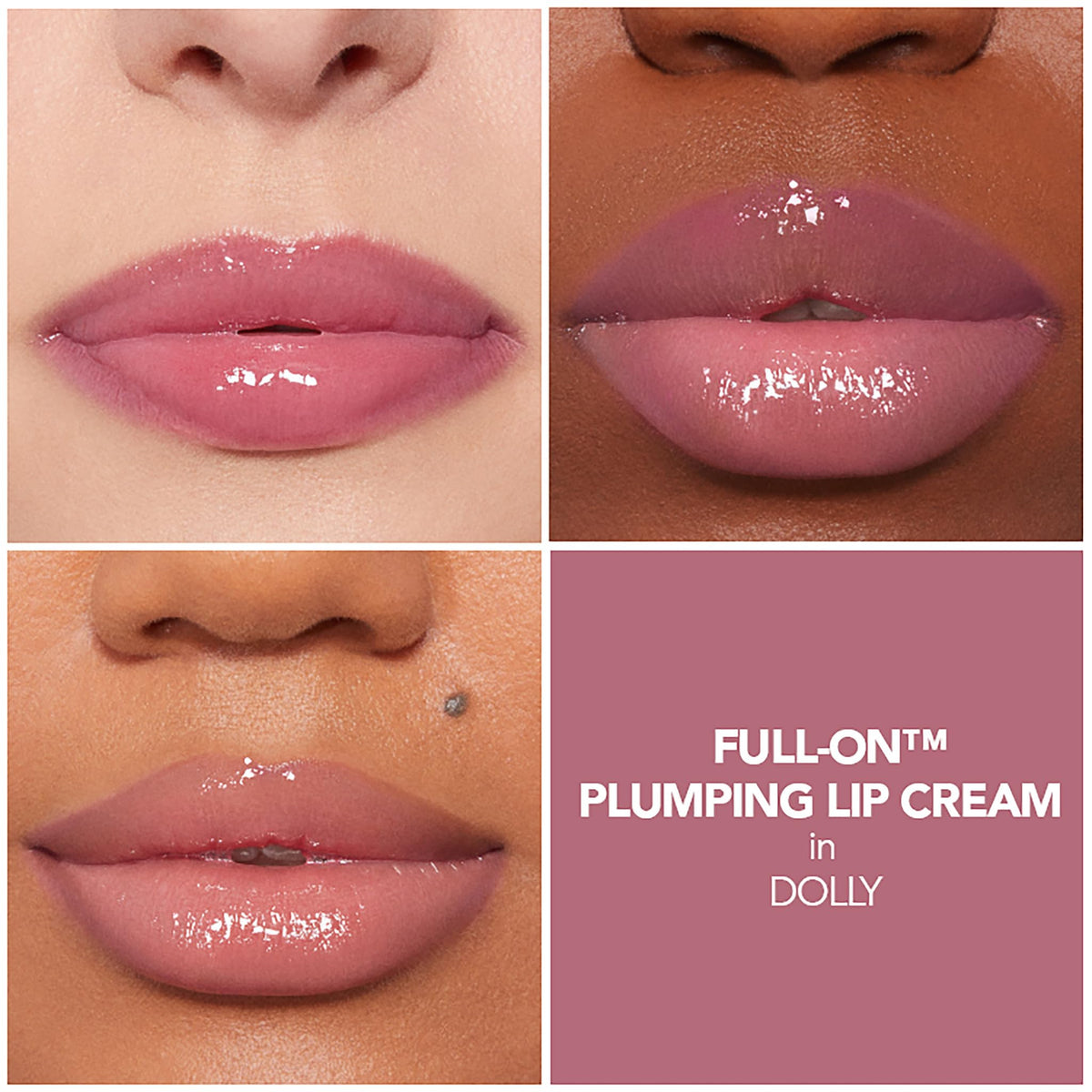 Buxom Dolly applicator closeup demonstrating creamy, easy application