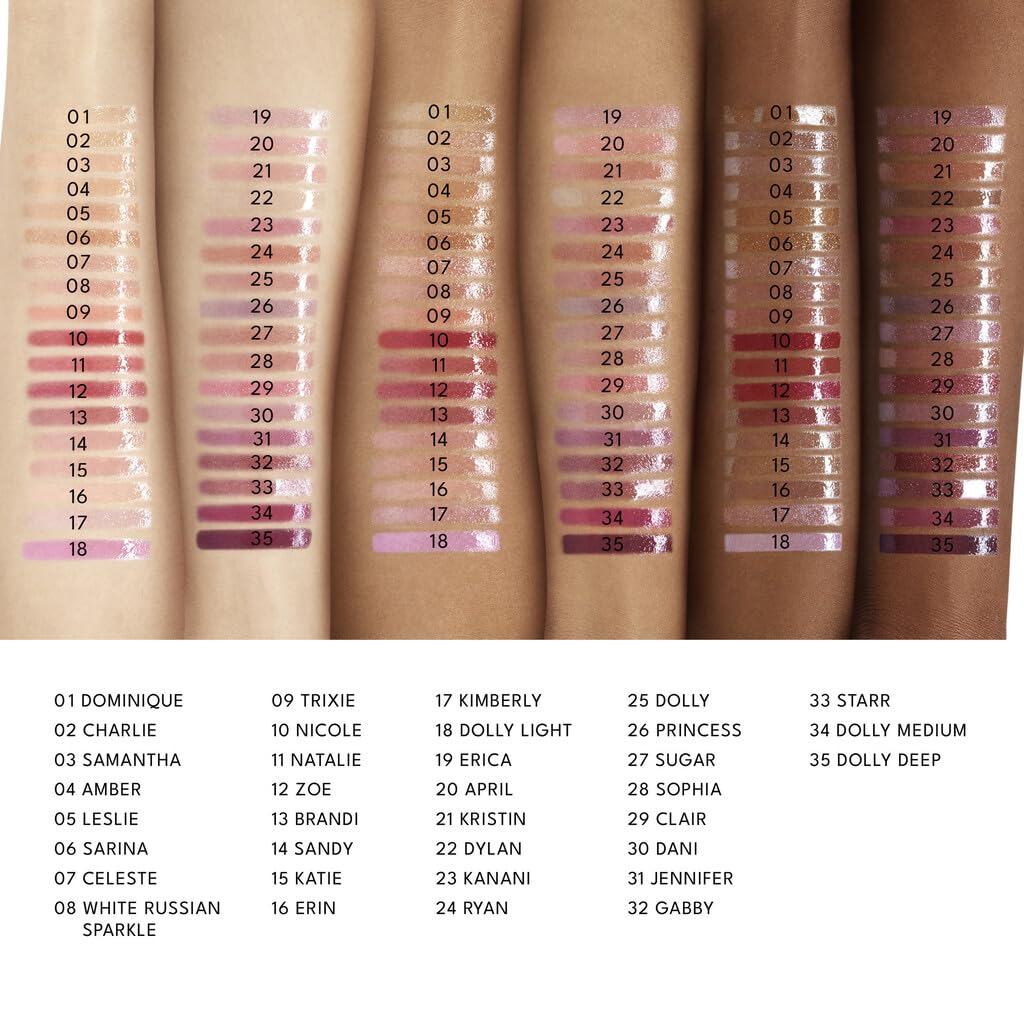 BUXOM Dominique layered over lipstick showing amplified dimension benefit