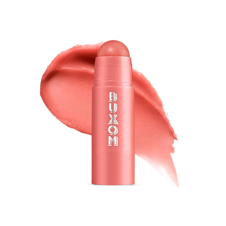BUXOM front packaging showing tinted balm and brand for easy identification