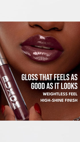 buxom overlay on matte lipstick adding luminous dimension and shine