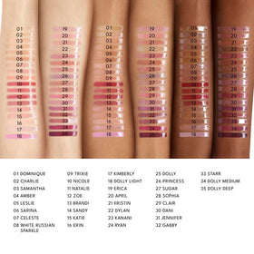 Buxom packaging back label showing ingredients and cruelty-free benefit