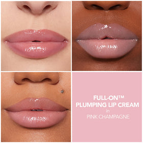 BUXOM applicator wand dipped in Pink Champagne showing creamy tip for easy application