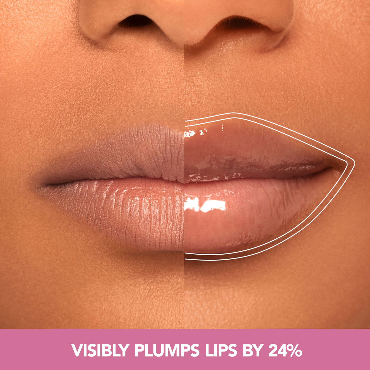 BUXOM plump balm open tube illustrating creamy hydration benefit