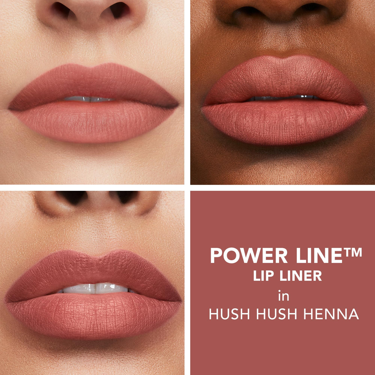 BUXOM texture swatch of Hush Hush Henna showing creamy matte color