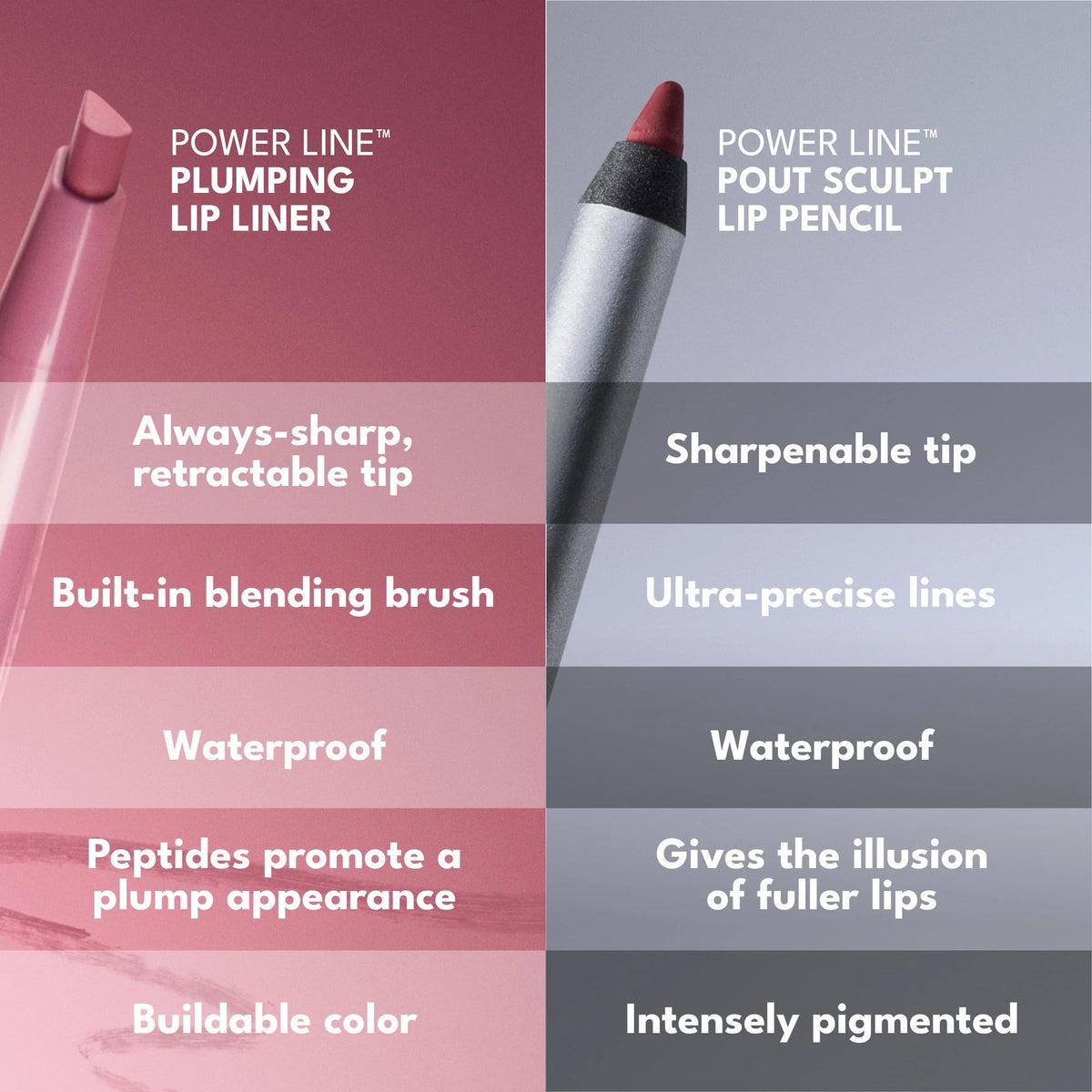 Buxom pencil in handbag lifestyle shot for on-the-go touch-ups