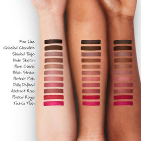 Buxom pencil texture stroke showing creamy pigment for full coverage