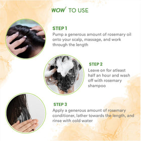 BUYWOW before and after hair texture comparison showing smoother strands